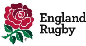 A red rose with the text England Rugby